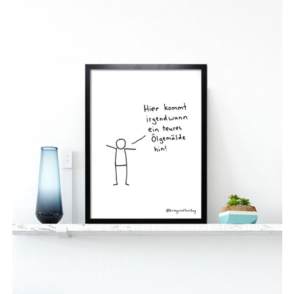 Krieg und Freitag Kunstdruck