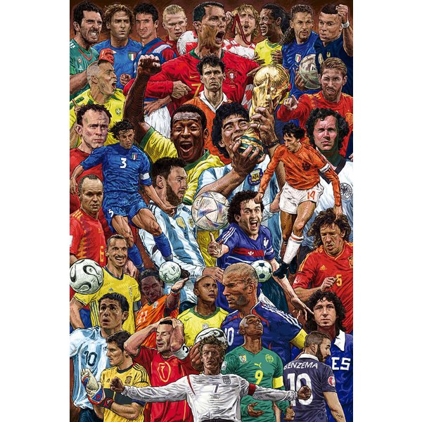 Legendary Footballers Poster