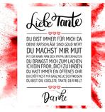 Liebe Tante Kunstdruck