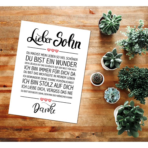 Lieber Sohn Kunstdruck