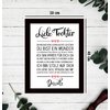Liebe Tochter gerahmter