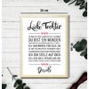 Liebe Tochter gerahmter