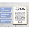 Liebe Tochter gerahmter