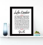 Lieber Bruder gerahmter