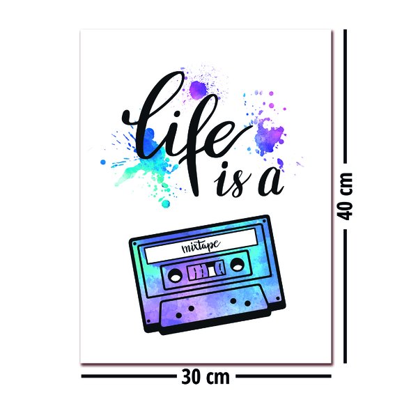 Life Is A Mixtape Kunstdruck