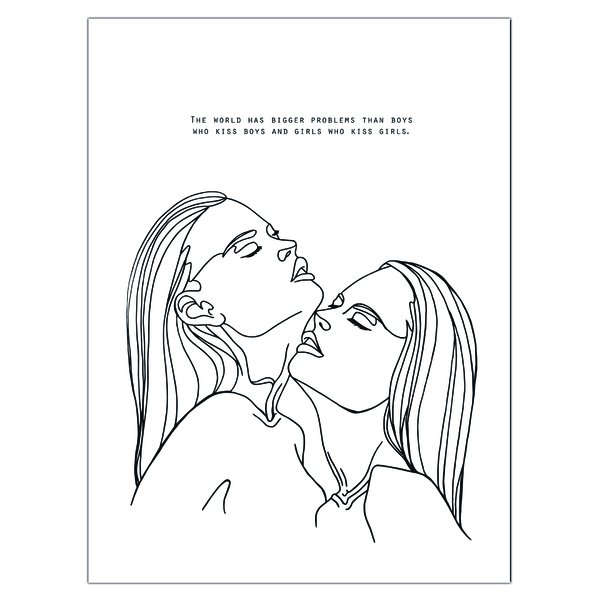 Line-Art Kunstdruck 3er-Set