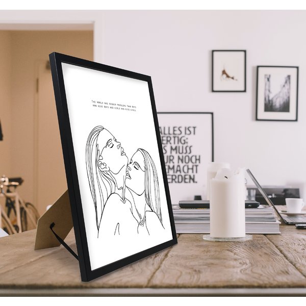 Line-Art Kunstdruck 3er-Set