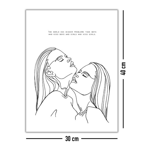 Line-Art Kunstdruck 3er-Set