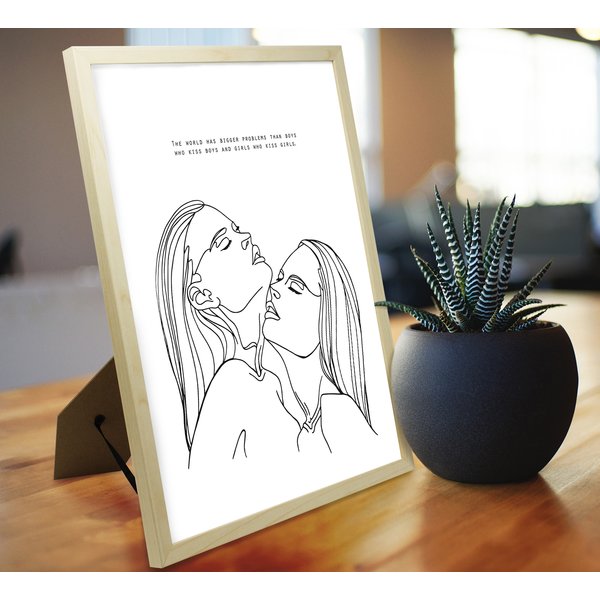 Line-Art Kunstdruck 3er-Set