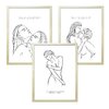Line-Art Kunstdruck 3er-Set