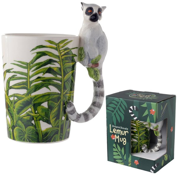 Lemur Tasse mit 3D Henkel
