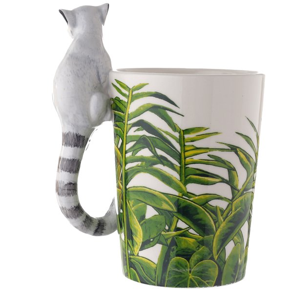Lemur Tasse mit 3D Henkel