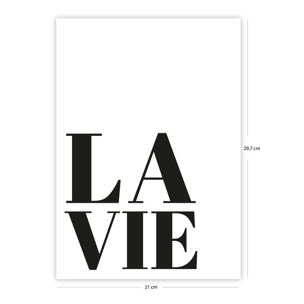 La Vie Kunstdruck Din A4