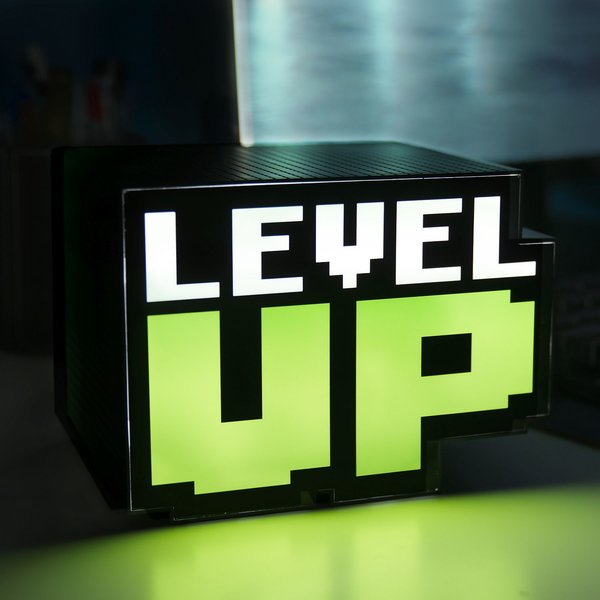 Level Up Lampe mit Sound,