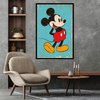 Mickey Mouse Poster Retro Blue