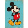Mickey Mouse Poster Retro Blue