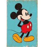 Mickey Mouse Poster Retro Blue