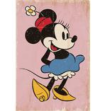 Minnie Mouse Poster Retro Pink