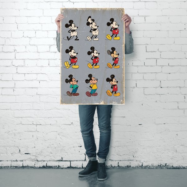 Mickey Mouse Poster Evolution