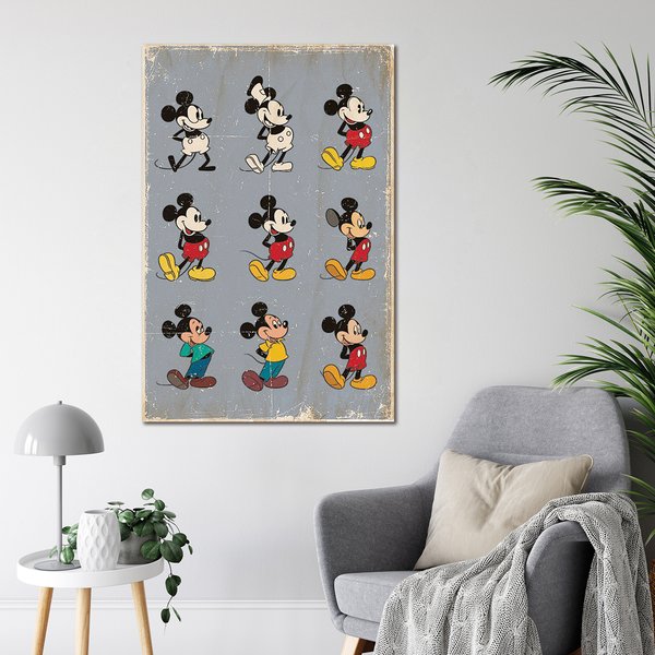 Mickey Mouse Poster Evolution