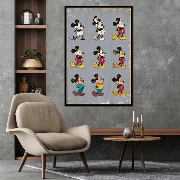 Mickey Mouse Poster Evolution