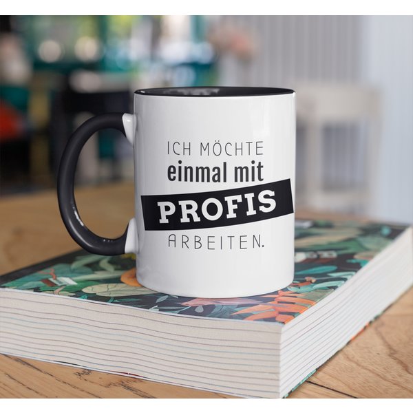 Mit Profis arbeiten Tasse