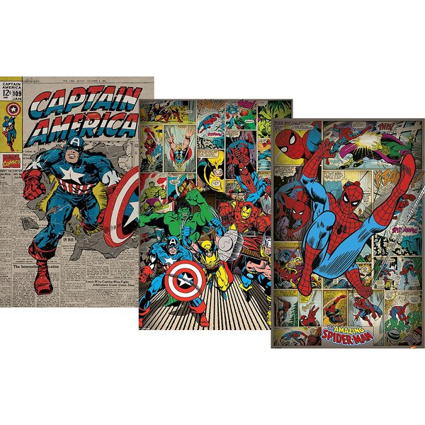 Marvel Comics Poster 3er-Set