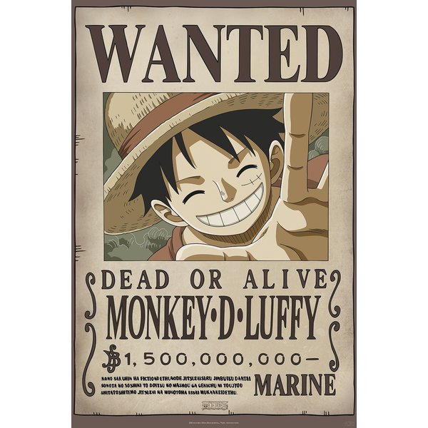 One Piece Poster 4-er Set