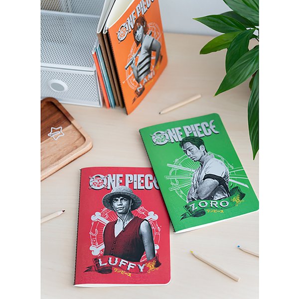 One Piece 3er Set Notizb&uuml;cher