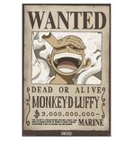 One Piece Poster Wanted Luffy