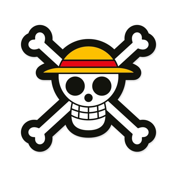One Piece Kissen Skull Logo