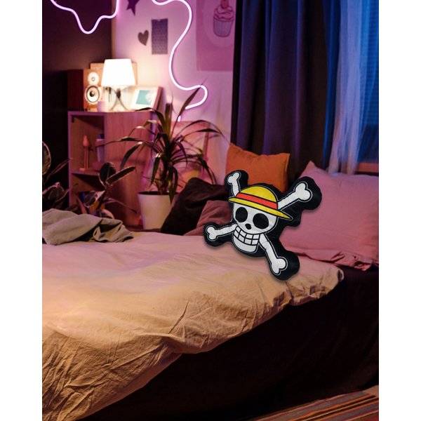 One Piece Kissen Skull Logo