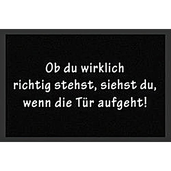 Ob du wirklich richtig stehst