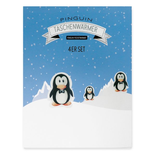 Pinguin Taschenw&auml;rmer 4er Set