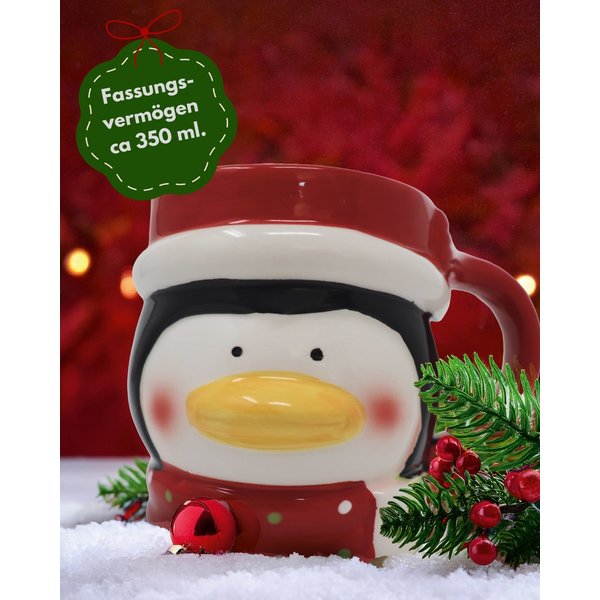 Pinguin Tasse 3D