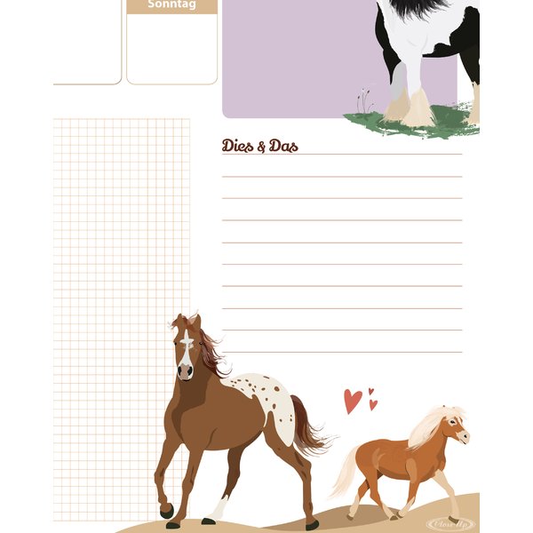 Pferde Schreibtischunterlage