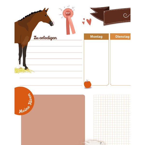 Pferde Schreibtischunterlage