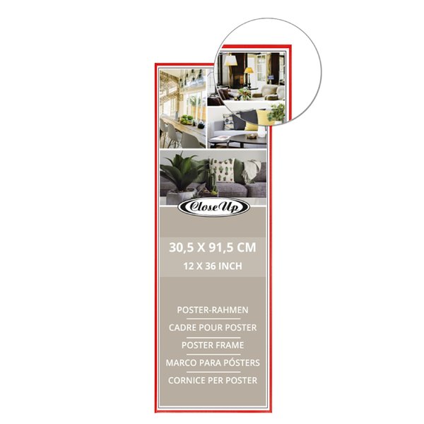 Posterrahmen 30,5 x 91,5 cm
