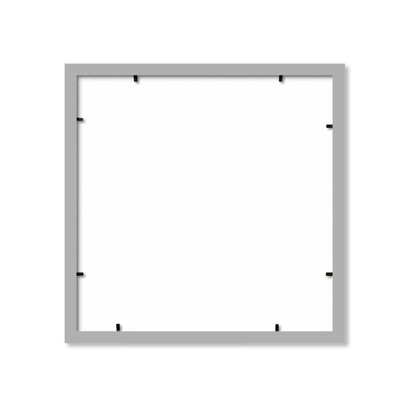 Posterrahmen 40x40 cm silber