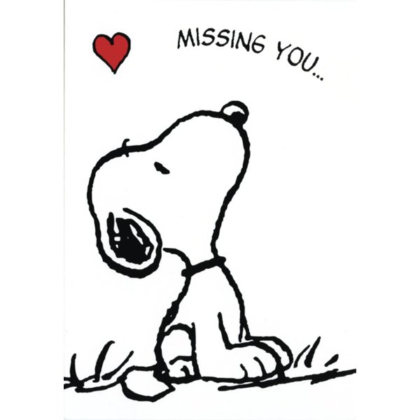 Peanuts Postkarte Snoopy