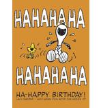 Peanuts Postkarte Ha-Ha-Happy
