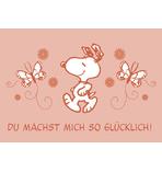 Peanuts Postkarte Du Machst