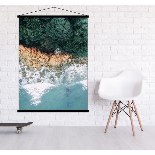 Posterleisten schwarz 100 cm