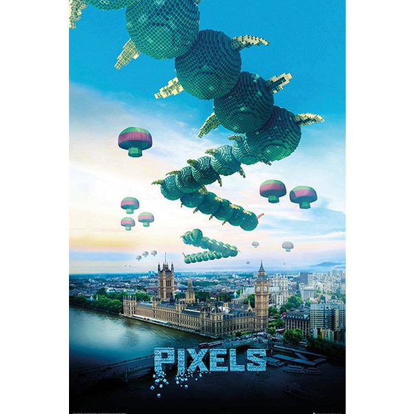 Pixels Poster Tausendfüßer