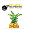 Pineapple Kunstdruck