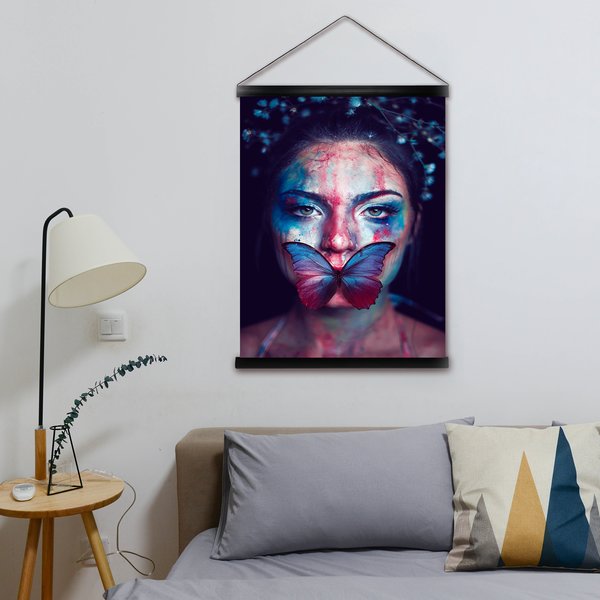 Posterleisten schwarz 62 cm