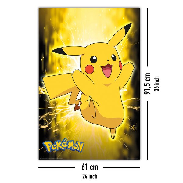 Pok&eacute;mon Poster Pikachu Neon