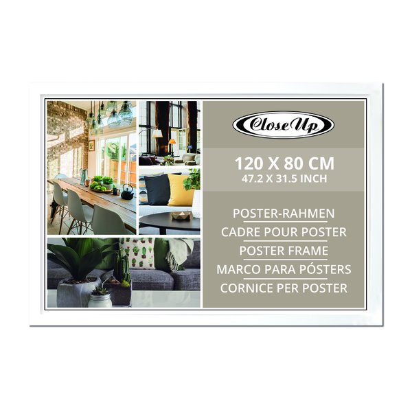 Posterrahmen 80 x 120 cm wei&szlig;