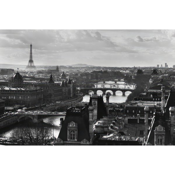 Paris Retro Poster s/w