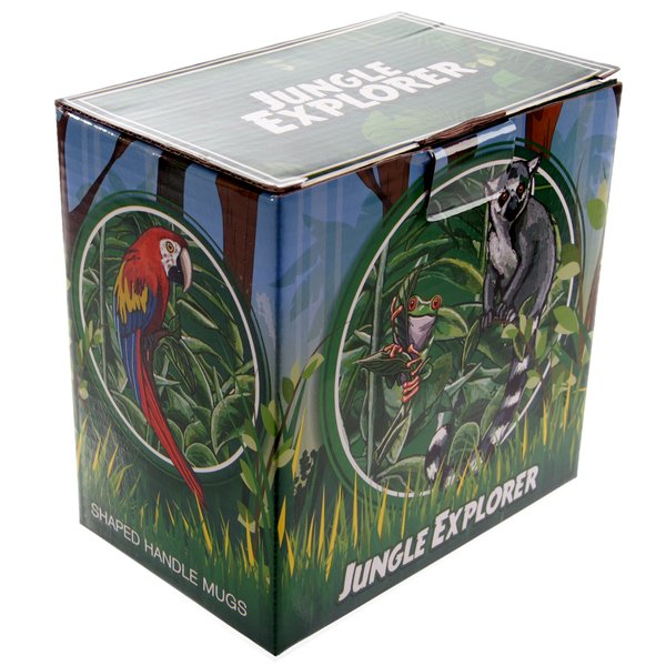 Papagei Tasse Ara, 3-D Henkel